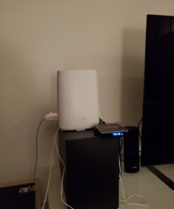 NETGEAR Orbi Ultra-Performance Whole Home Mesh WiFi Satellite Extender - works with your Orbi Router to add 2,500 sq. feet at speeds up to 3 Gbps, AC3000 (RBS50) AC3000 | Satellite 28 C1SfQWLUtPS