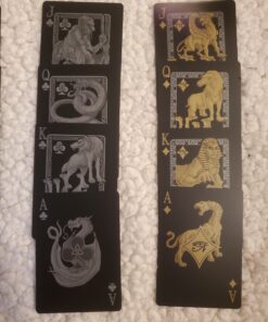 Mythical Creatures - Black Silver & Gold Edition Playing Cards by Gent Supply 51 C1T2zwlWpLS