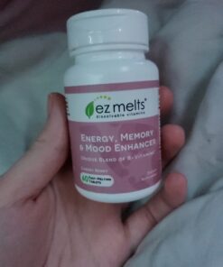 EZ Melts Dissolvable Energy, Memory & Mood Enhancer, Blend of B-Vitamins, Sugar-Free, 2-Month Supply 30 C1Tm3W8nOqS