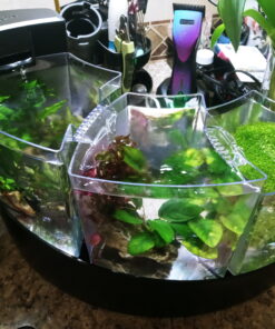 Aqueon Betta Falls 3 Section Aquarium Fish Tank With QuietFlow Power Filtration, Black 61 C1Tp8iz9KS