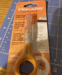 Fiskars 163050-1001 Fingertip Craft Knife, 7 Inch, Orange _ 36 C1UQ5oxFNnS