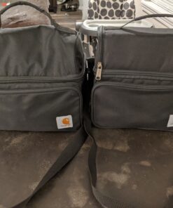 Carhartt Deluxe Dual Compartment Insulated Lunch Cooler Bag, Black Solid 58 C1UbSN3BgfS