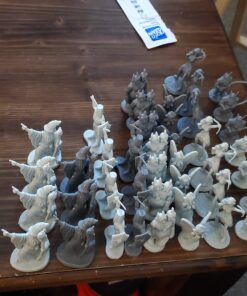 Monster Fantasy Creature Mini Action Figure Playset - 98pcs Toy Miniatures with 14 Unique Designs - Dragons,Wizards,Orcs, & More- XL 1/32 Scale Compatible with Dungeons and Dragons and other RPG Games 76 C1V8B3hAn7S 1