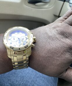 Invicta Men's Pro Diver Collection Chronograph Watch 48 mm Gold 45 C1Vhi8lMnS