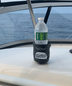 SunChaser Drink Holder for Cups and Bottles, Holds Cans and Tumblers - Comes with Drink Stake, Beverage Holder with Strap and Suction for Boats - Cupholder Gift - Graphite Grey 12 C1VlE1QokkS