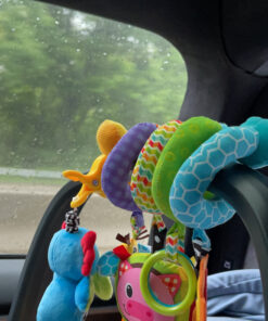 Infantino Stretch & Spiral Activity Toy - Textured Play Activity Toy for Sensory Exploration and Engagement, Ages 0 and Up, Blue Farm, 1 Count (Pack of 1) 31 C1W6EA4pCJS