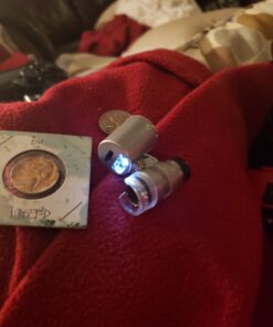 KINGMAS Mini 60x Microscope Magnifying with LED Light Pocket Jewelry Magnifier Jeweler Loupe with 10X Folding Pocket Magnifier 49 C1W6jSTGEyS