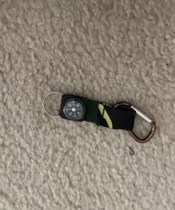 Camouflage Army Belt Clip Toy Compass Carabiner Keychains - Party Apparel Accessories - 12 Pieces 9 C1WbXH79ACS