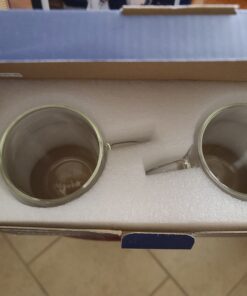 JoyJolt Double Wall Glass Coffee Mugs - 13.5oz Double Walled Glasses, Thermal Borosilicate Glass Insulated Coffee Mug. Clear Coffee Glass Cup, Cappuccino Mug, Iced Coffee Cup, Tea Mugs 55 C1WtQbpSB3S