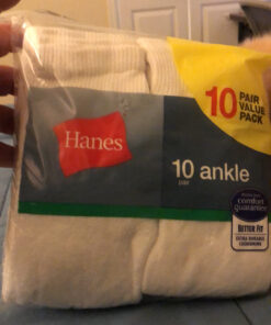 Hanes Men's 10-Pack Athletic Reinforced Toe and Heel Ankle Socks 6-12 White 12 C1Wu7y8RnOS