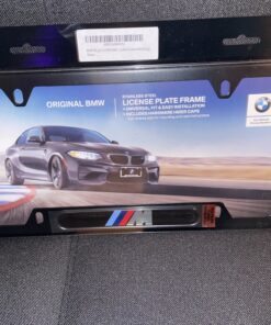 BMW Black Stainless Steel License Frame with M Logo 22 C1XCmlOlbZS