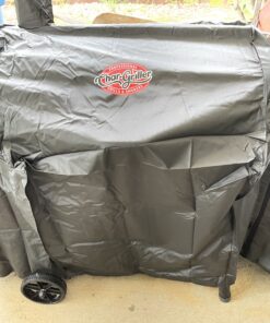 Char-Griller 5555 Grill Cover, Fits Models: 3018, 2121, 2222, 2828, 2727, 2929, 1224, E1224, 1329, 1334, Black 43 C1XEq7y90ES