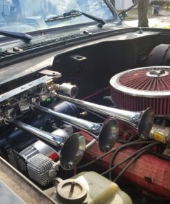 Vixen Horns Train Horn Kit for Trucks/Car/Semi. Complete Onboard System- 150psi Air Compressor, 1.5 Gallon Tank, 3 Trumpets. Super Loud dB. Fits Vehicles like Pickup/Jeep/RV/SUV 12v VXO8530/3118 22 C1XeZHm93jS