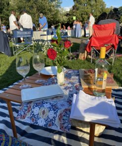 Best Choice Products 28x28in Foldable Indoor Outdoor All-Purpose Portable Wooden Table for Picnics, Camping, Beach, Tailgating, Patio, Kitchen, Living Room w/Carrying Case - Brown 32 C1Xs t9ElQS