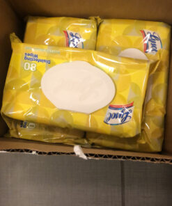 Lysol Disinfectant Handi-Pack Wipes, Multi-Surface Antibacterial Cleaning Wipes, For Disinfecting and Cleaning, Lemon and Lime Blossom, 320 Count (Pack of 4) 80 Count (Pack of 4) 32 C1YF9sljmAS