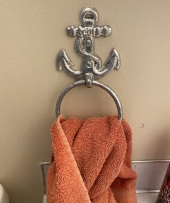 Pit Bull Nautical Anchor Rope Towel Rack 4" 21 C1YNKWbkQS