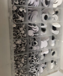 1210pcs Googly Wiggle Eyes Self Adhesive, for Craft Sticker Multi Sizes 4mm to 25mm for DIY by ZZYI 1210pcs 19 C1YVldLlYSS