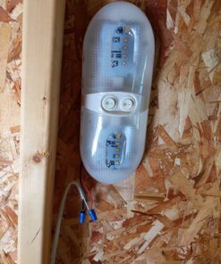 Gold Stars F3528002 Natural White LED RV Ceiling Double Dome Light (Fixture Double 921 Wedge 12v) Double Fixture (1 Pack) 24 C1Ybhz OgUS