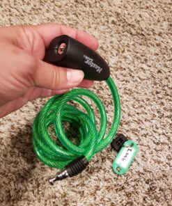 Master Lock 8127TRI Bike Lock Cables with Key, 3 Pack Keyed-Alike, Blue, Green, & Red, 6 ft. Long 25 C1Zgl n9z4S 2