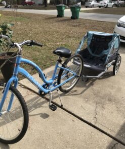 Instep Bike Trailer for Toddlers, Kids, Single and Double Seat, 2-In-1 Canopy Carrier, Multiple Colors Light Blue 40 C1Zseb9shdS