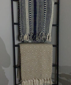 DII Rustic Farmhouse Double Diamond Woven Throw, 50x60, Stone 36 C1ZtSybgDS