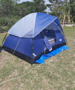 Pacific Pass 2/4/6 Person Family Dome Tent with Removable Rain Fly, Easy Setup for Camp Outdoor Navy Blue 4 Person 34 C1acqOzL8ZS