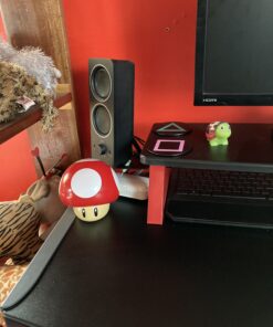 Paladone Super Mario Bros Mushroom Light with Sound, Nintendo Collectible Figure Lamp Gift for Fans, Themed Decor for Bedrooms or Gaming Rooms 30 C1bGqScyoS