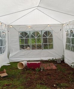 FDW 10x30 Party Tent Wedding Patio Gazebo Outdoor Carport Canopy Shade with Side 8 Removable Walls 10'x30' Party Tent 45 C1bfwPoqd1S