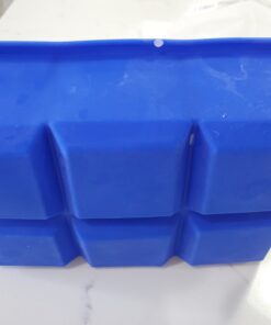 Tovolo King Cube Ice Tray (Stratus Blue) - Large, & Reusable Silicone Molds for whiskey, Cocktails, Coffee, Bartender Accessories, & Smoothies / BPA-Free & Dishwasher-Safe Stratus Blue Set of 1 24 C1bx6l wX9S