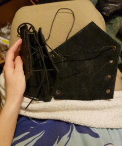 Armor Venue: Knights Leather Battle Arm Guard Bracers Medieval Armor Costume Black 17 C1cL9ztO2KS