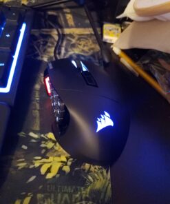 Corsair Scimitar Pro RGB - MMO Gaming Mouse - 16,000 DPI Optical Sensor - 12 Programmable Side Buttons - Black 34 C1dDgTnvGZS