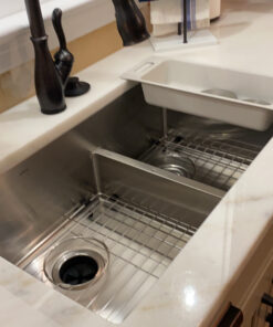 ZUHNE 32-Inch Stainless Steel Undermount Kitchen Sink Double Bowl 16 Gauge (60/40 Low Divide) 60/40 Low Divide 24 C1dSpCGhwuS