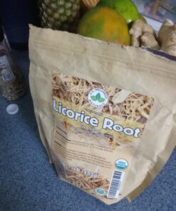 Licorice Root Tea 1LB (16Oz) 100% CERTIFIED Organic Licorice Root Cut and Sifted (Glycyrrhiza glabra), in 1 lbs. Bulk Resealable Kraft BPA free Bags from U.S. Wellness Naturals 23 C1dXJFu5IS