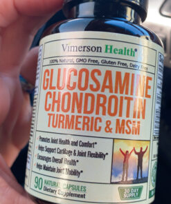 Glucosamine Chondroitin MSM Turmeric Boswellia - Joint Support Supplement. Antioxidant Properties. Helps with Inflammatory Response. Occasional Discomfort Relief for Back, Knees & Hands. 90 Capsules Glucosamine Chondroitin 44 C1eC aqlxZS