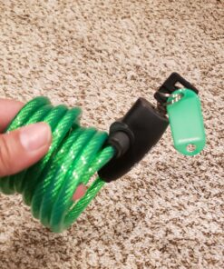 Master Lock 8127TRI Bike Lock Cables with Key, 3 Pack Keyed-Alike, Blue, Green, & Red, 6 ft. Long 26 C1eTYd7J1yS 2