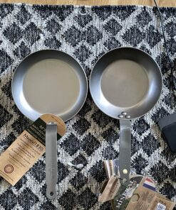 de Buyer MINERAL B Carbon Steel Fry Pan - 8” - Ideal for Searing, Sauteing & Reheating - Naturally Nonstick - Made in France 8" 47 C1eW3GmLewS