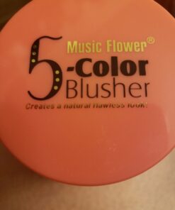 UCANBE 5 Colors Face Blusher Palette Waterproof Matte Long Lasting Lightweight Blush Powder Pink Coral Blushing Pallet with Brush Mirror Women Makeup Gift Set Kit 36 C1ejmRvyABS