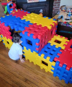 Little Tikes Big Waffle Block Set - 18 pieces, Blue/Red/Yellow 36 C1g9kbip S