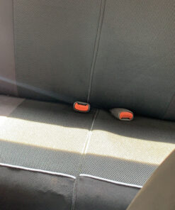 FH Group Automotive Seat Cover Universal Fit for Back Seat Black Edgy Piping Cloth Seat Protector for Dogs and Kids, Car Interior Accessories for Sedan and Van Rear Seat Covers with Rear Split Bench 23 C1h6TIr4XqS