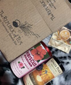 The Republic of Tea Ginger Peach Black Tea, Caffeinated, 50 Count 30 C1h8oqSJM5S