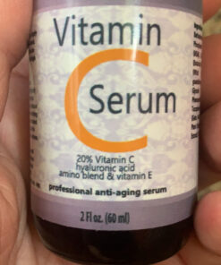 DOUBLE SIZED (2 oz) PURE VITAMIN C SERUM FOR FACE With Hyaluronic Acid - Anti Wrinkle, Anti Aging, Dark Circles, Age Spots, Vitamin C, Pore Cleanser, Acne Scars, Organic Vegan Ingredients 31 C1hDo7G9aHS