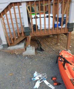 Scotty #282-BK Baitcaster Rod Holder w/Gearhead & Track (Black) Black 63 C1hMNoCePbS