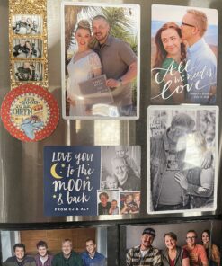 Clear Magnetic Photo Frame Pockets, Freez-A-Frame for Refrigerator, 4 frames (4"x 6") & 2 frames (5"x 7") 7 C1i7 wdCKS 1