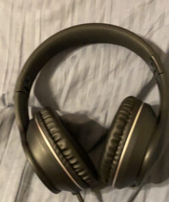 LORELEI X6 Over-Ear Headphones with Microphone, Lightweight Foldable & Portable Stereo Bass Headphones with 1.45M No-Tangle, Wired Headphones for Smartphone Tablet MP3 / 4 (Space Black) Space Black 29 C1iCWbN9TkS