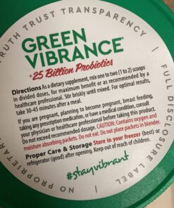 Vibrant Health, Green Vibrance, Vegan Superfood Powder, 15 Servings (FFP) 15 Servings (Pack of 1) Frustration-Free Packaging 25 C1inuO dwS 1