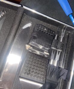 ROMANTICIST Complete Grill Accessories Kit - The Very Best Grill Gift on Birthday Wedding - Professional 21PC BBQ Accessories Set with Case for Outdoor Camping Grilling Smoking SILVER-1 29 C1j1E yYUqS