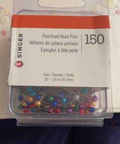 SINGER 07050 Pearlized Head Straight Pins, Size 20, 150-Count, Multicolor Size 20 150/Pkg 14 C1kSWN1nlDS