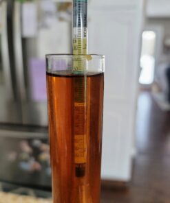 Brewer's Elite Hydrometer - for Home Brew Beer, Wine, Mead and Kombucha - Deluxe Triple Scale Set, Hardcase and Cloth - Specific Gravity ABV Tester Hydrometer Set 37 C1kpOgCNIJS