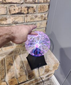 Katzco 7" Plasma Ball - Nebula Sphere, Thunder Lightning - Plug-in Electricity Ball - Touch and Sound Sensitive Plasma Globe for Parties, Decorations, Prop - STEM Science Toy for Kids - Cool Lamps 7 inch Interactive 30 C1kqvpHtjLS