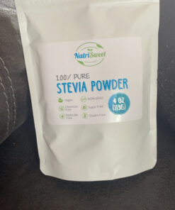 NatriSweet Stevia Powder, 4 oz, Pure Stevia Sweetener with No Additives, No Fillers, Zero Carbs, Zero Calorie, Organic Stevia Powder For Sugar Substitute, 300 Times Sweeter Than Sugar, 800+ Servings 37 C1l4lURZLDS